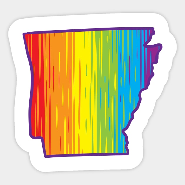 Arkansas Pride Sticker by Manfish Inc.